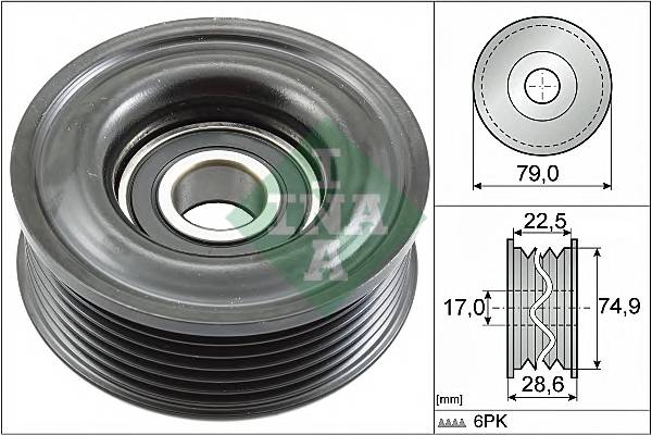 INA 532 0721 10 Обводний ролик