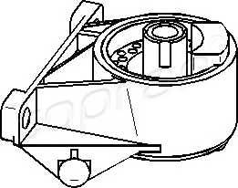 TOPRAN 206 164 Подвеска, двигатель