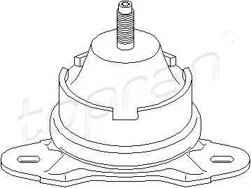 TOPRAN 720 380 Підвіска, двигун