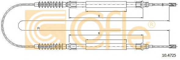 COFLE 10.4725 Трос стояночного гальма