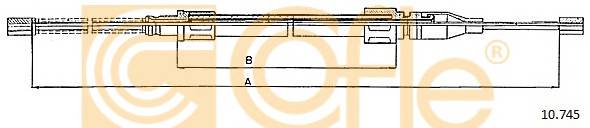 COFLE 10.745 Трос гальма стоянки