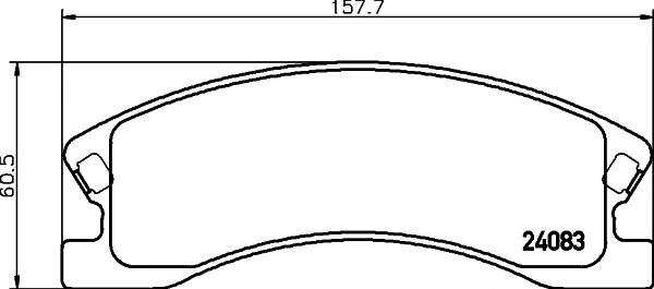 MINTEX MDB2376 Комплект гальмівних колодок,