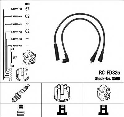 NGK 8569 Комплект проводов зажигания