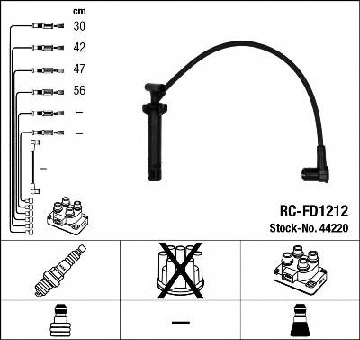 NGK 44220 Комплект проводов зажигания
