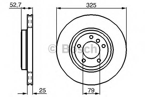 BOSCH 0 986 478 012 Тормозной диск