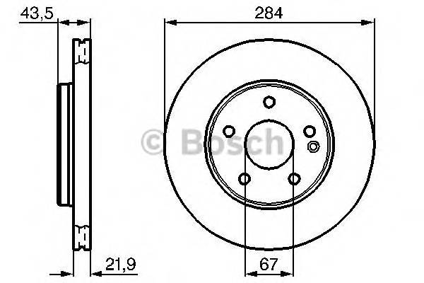 BOSCH 0 986 478 301 Тормозной диск