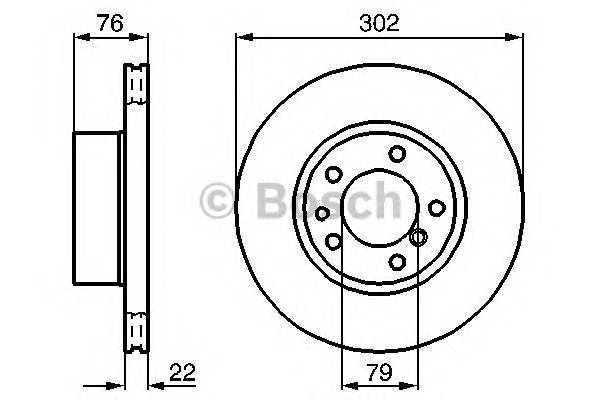 BOSCH 0 986 478 318 Гальмівний диск