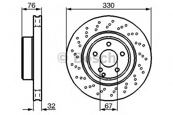 BOSCH 0 986 478 470 Тормозной диск