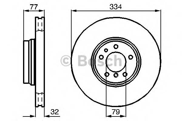 BOSCH 0 986 478 623 Гальмівний диск