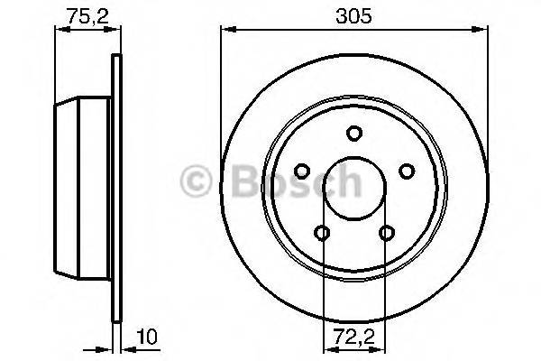 BOSCH 0 986 478 771 Гальмівний диск