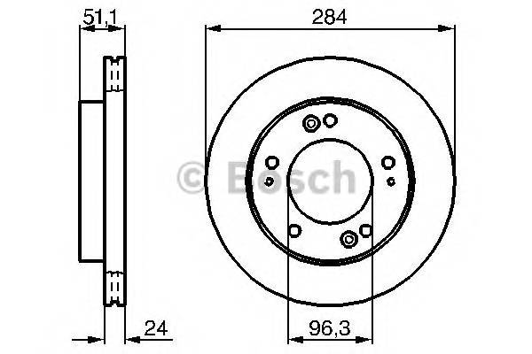 BOSCH 0 986 479 020 Гальмівний диск