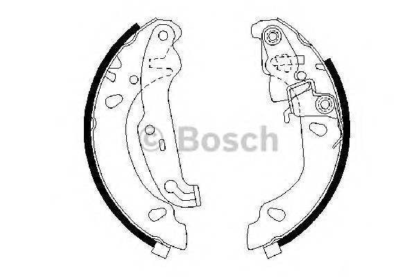 BOSCH 0 986 487 624 Комплект тормозных колодок