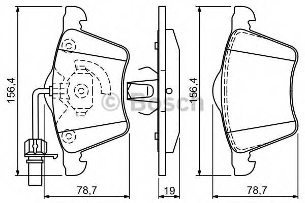 BOSCH 0 986 494 390 Комплект тормозных колодок,