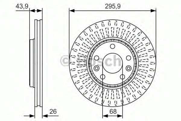 BOSCH 0986479S93 BOSCH Диск гальмівний