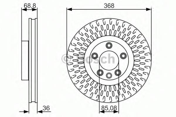 BOSCH 0 986 479 A33 Гальмівний диск