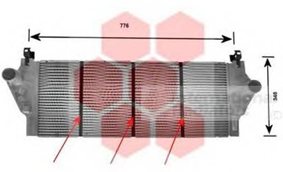 VAN WEZEL 43004295 Интеркулер