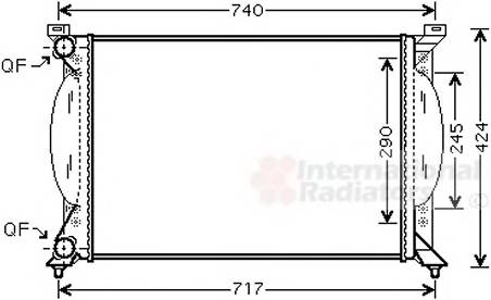 VAN WEZEL 03002201 Радіатор, охолодження двигуна