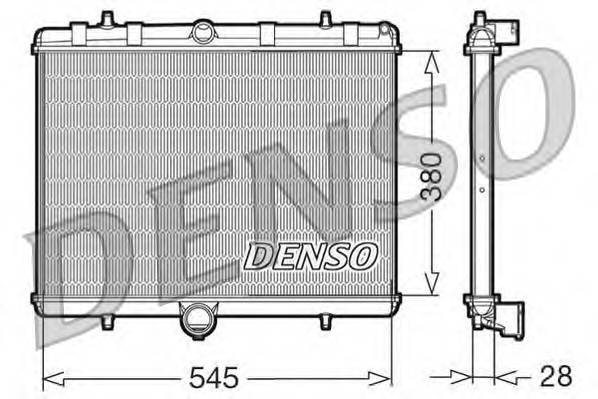 DENSO DRM07060 Радіатор, охолодження двигуна