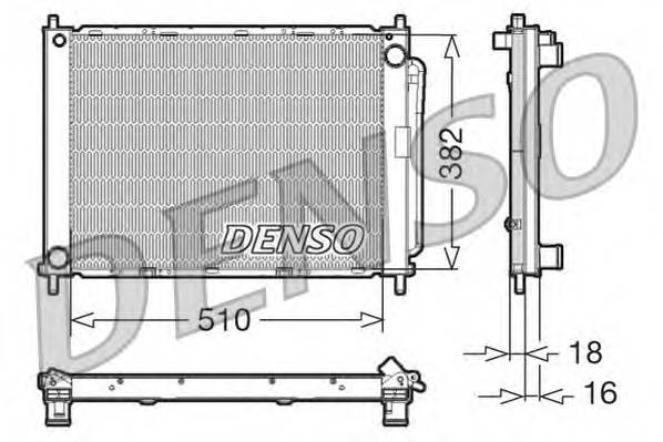 DENSO DRM23100 модуль охлаждения