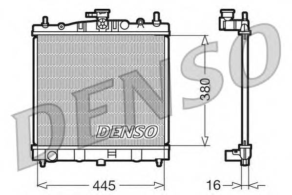 DENSO DRM46002 Радіатор, охолодження двигуна