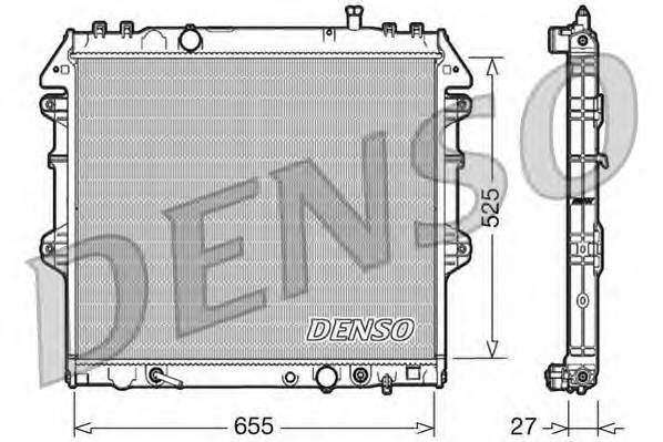 DENSO DRM50045 Радиатор, охлаждение двигателя