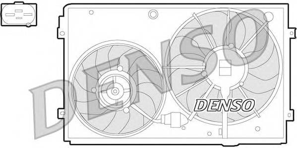 DENSO DER32011 Вентилятор, охлаждение двигателя