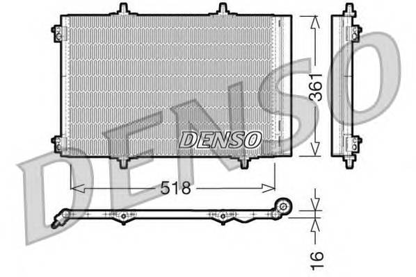 DENSO DCN07013 Конденсатор, кондиціонер