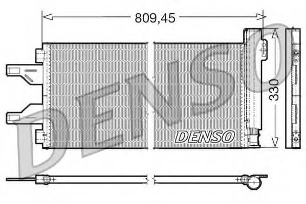 DENSO DCN07050 Конденсатор, кондиционер