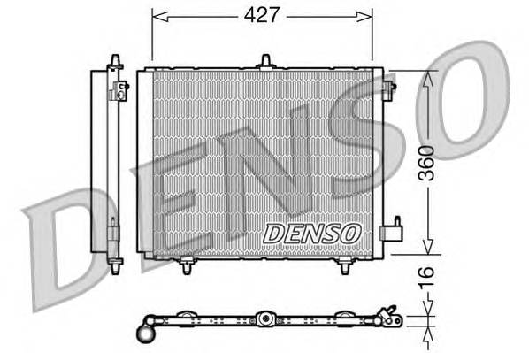 DENSO DCN21009 Конденсатор, кондиционер