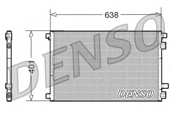DENSO DCN23012 Конденсатор, кондиционер