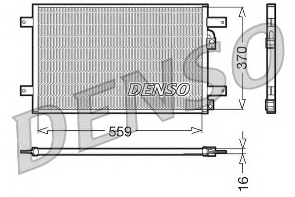 DENSO DCN32014 Конденсатор, кондиционер