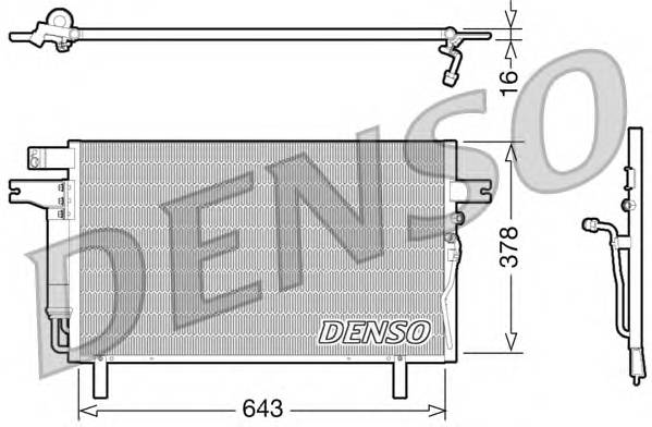 DENSO DCN46016 Конденсатор, кондиционер