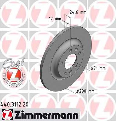 ZIMMERMANN 440.3112.20 Тормозной диск