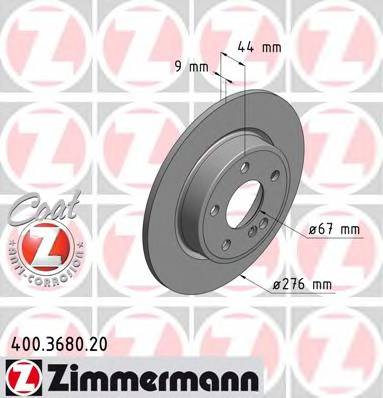 ZIMMERMANN 400.3680.20 Тормозной диск
