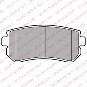 DELPHI LP2303 Комплект гальмівних колодок,