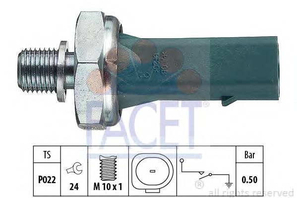 FACET 7.0139 Датчик давления масла