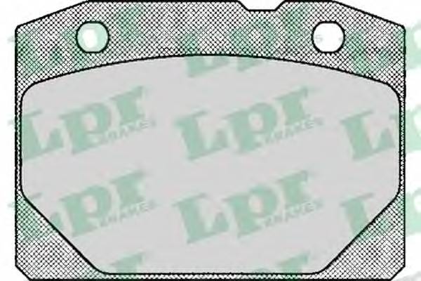 LPR 05P127 Комплект тормозных колодок,