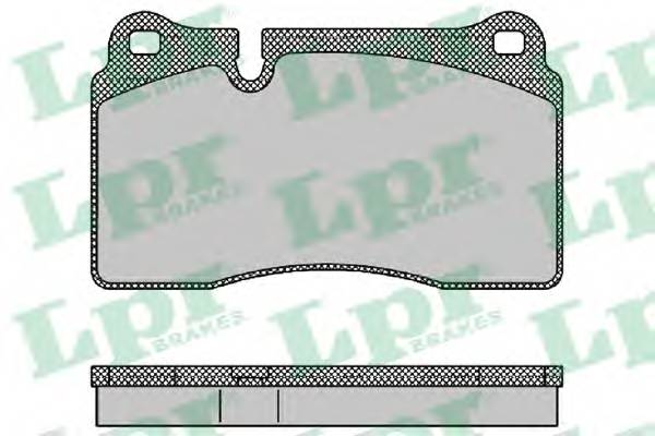 LPR 05P1376 Комплект гальмівних колодок,