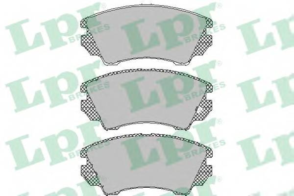 LPR 05P1467 Комплект тормозных колодок,
