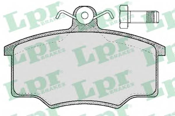 LPR 05P187 Комплект тормозных колодок,