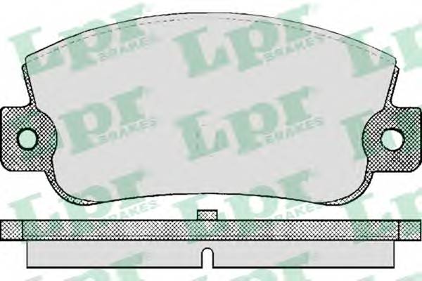 LPR 05P410 Комплект гальмівних колодок,