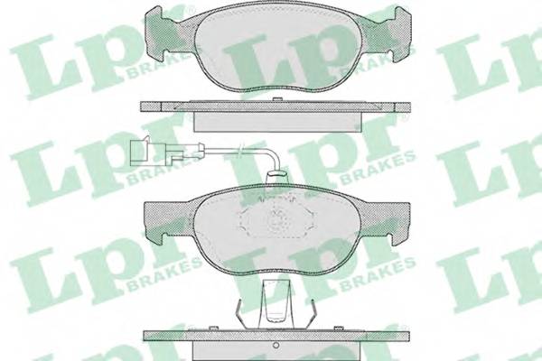 LPR 05P424 Комплект тормозных колодок,