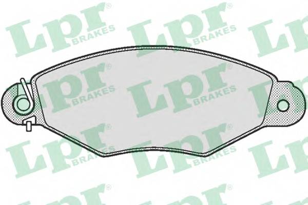 LPR 05P661 Комплект гальмівних колодок,