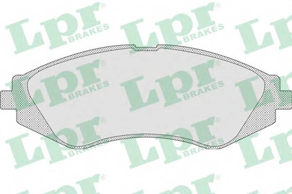 LPR 05P710 Комплект тормозных колодок,