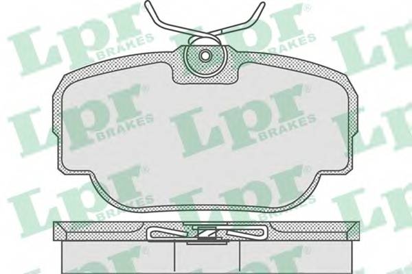 LPR 05P739 Комплект тормозных колодок,