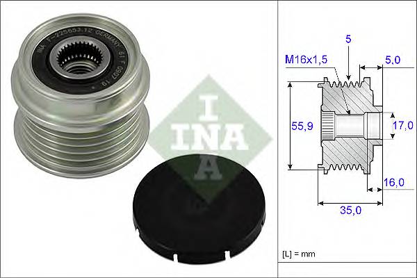 INA 535 0004 10 Механизм свободного хода