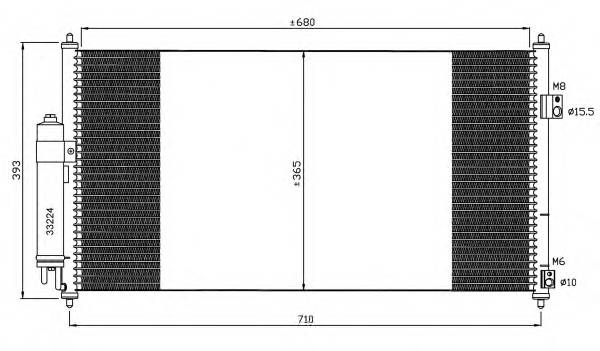 NRF 35550 Конденсатор, кондиционер