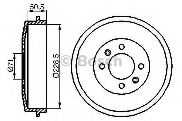 BOSCH 0 986 477 060 Тормозной барабан