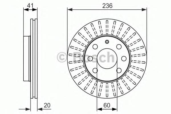 BOSCH 0 986 479 840 Гальмiвний диск