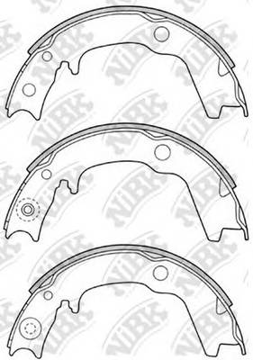 NiBK FN6704 Колодки тормозные